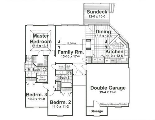 Floor Plan image of BROOKVIEW House Plan